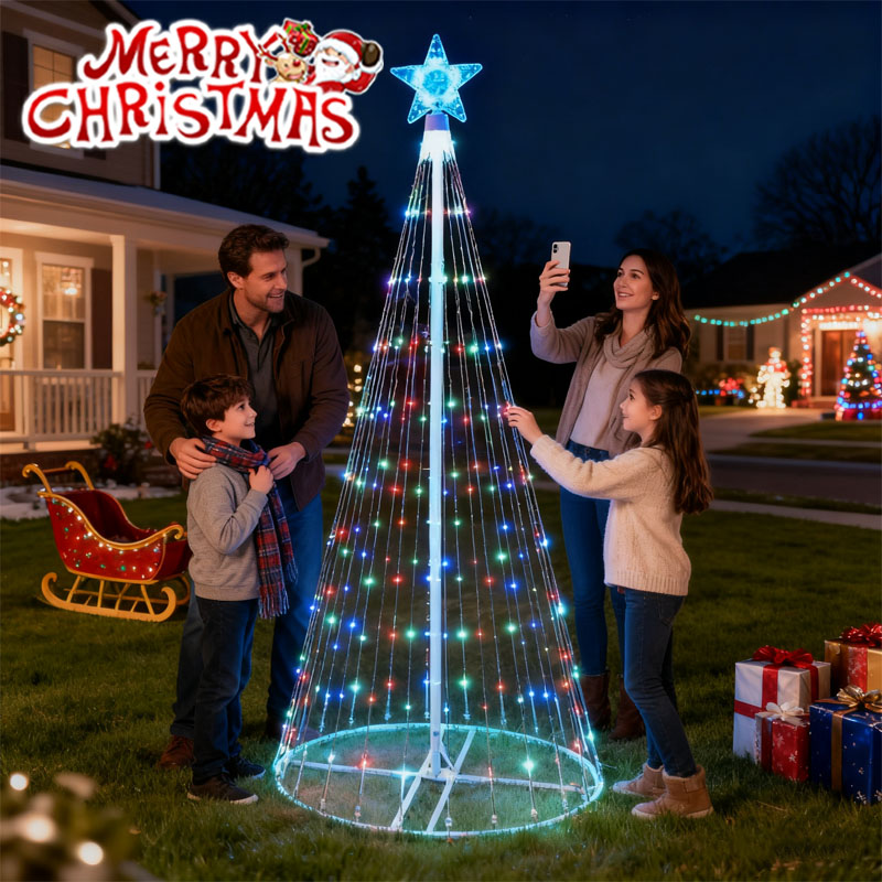 Star Tree Topper - Luci a cascata a LED ad