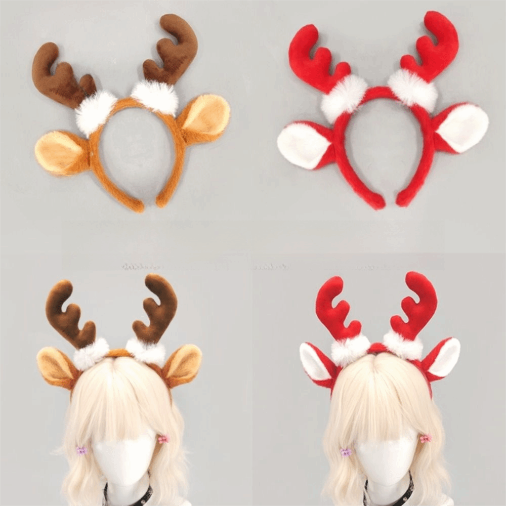 Reindeer Antlers Headband - Cerchietto con Corna di Renna Realistiche