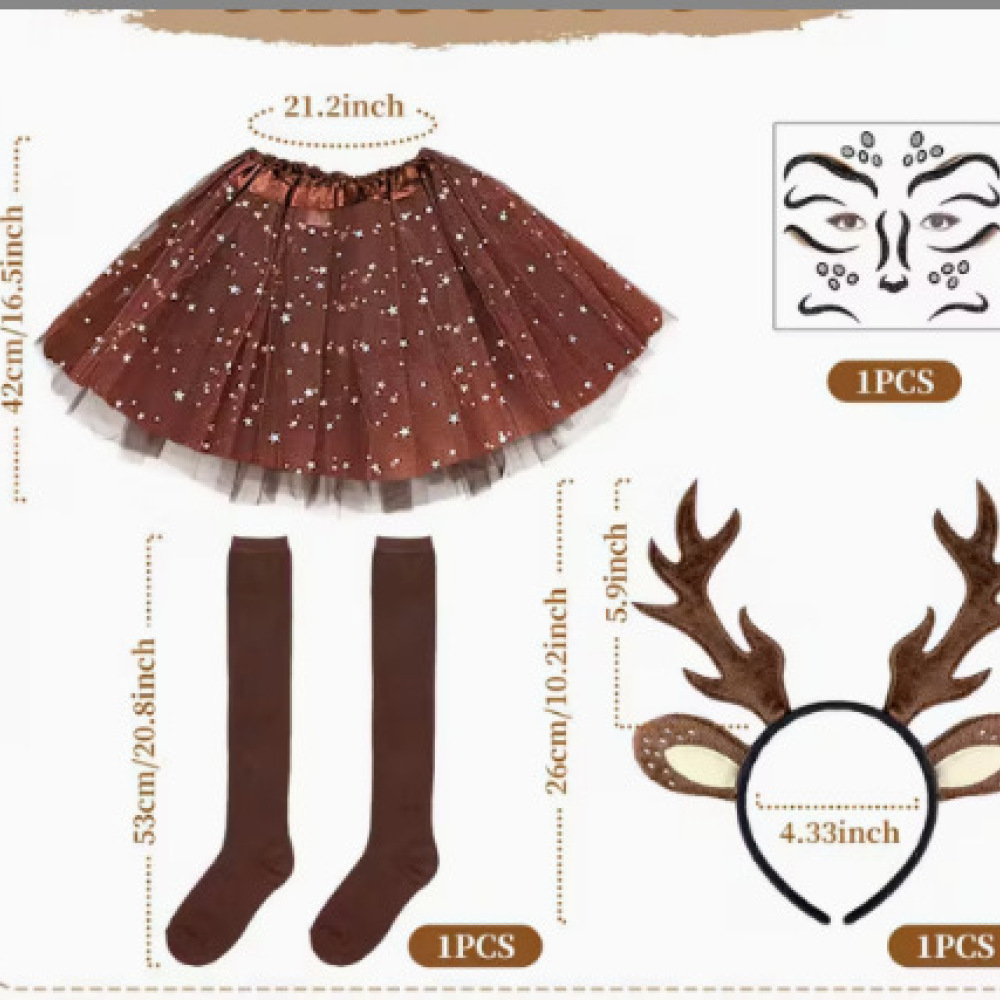 Reindeer Antlers Headband - Cerchietto Decorativo Natalizio con Corna di