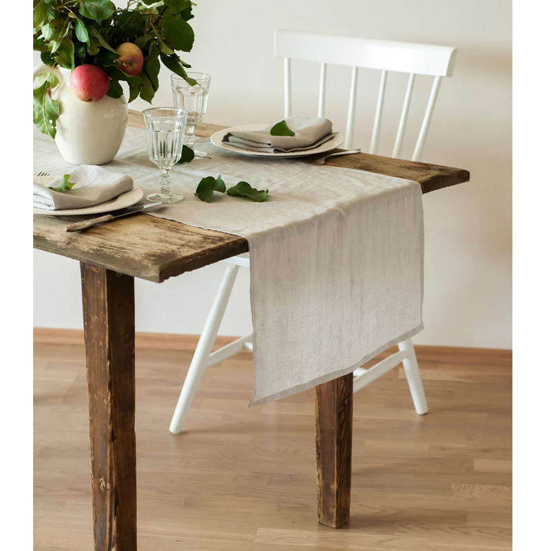 Christmas Table Runner - Runner da Tavola 100% Lino Lavato