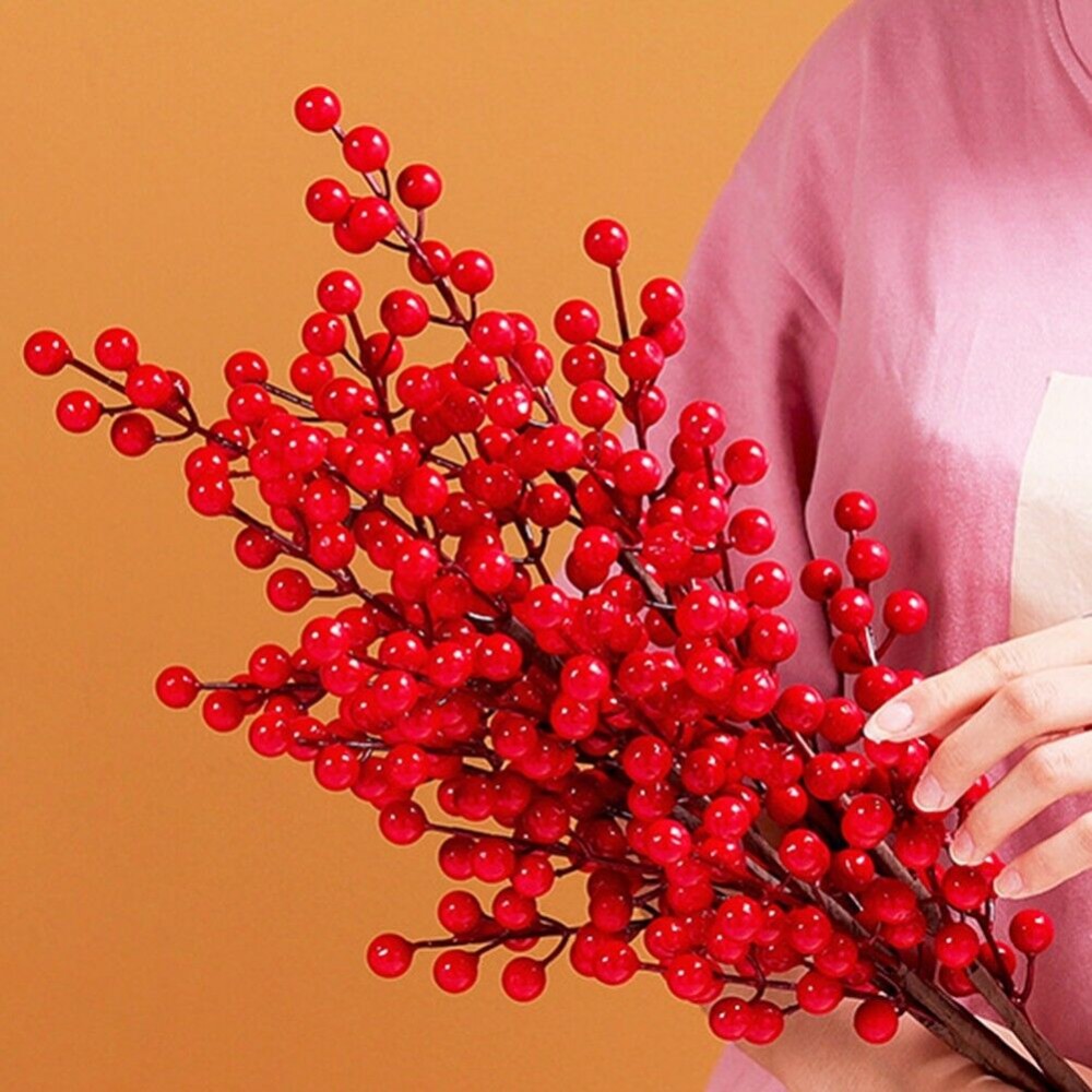 Rami Artificiali di Bacche Ros - Christmas Wreath Fake recensione e prezzo
