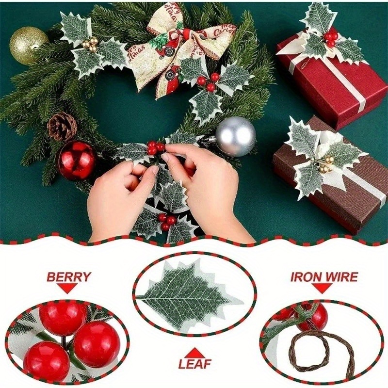 10 pezzi di bacche artificiali - Christmas Wreath Fake recensione e prezzo