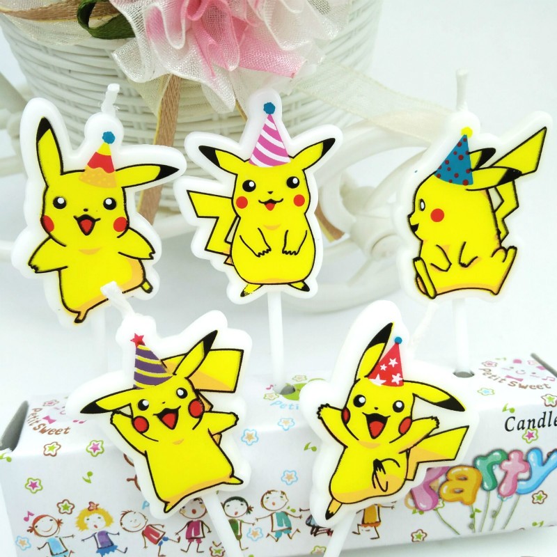 5 pz/lotto Pokemon Torta Di Co - Holiday Candle Set recensione e prezzo