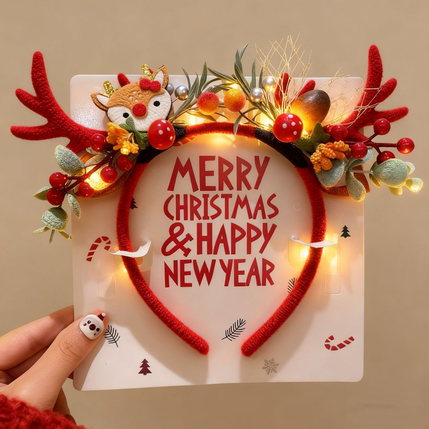 Cerchietto Natalizio con Corna - Reindeer Antlers Headband recensione e prezzo