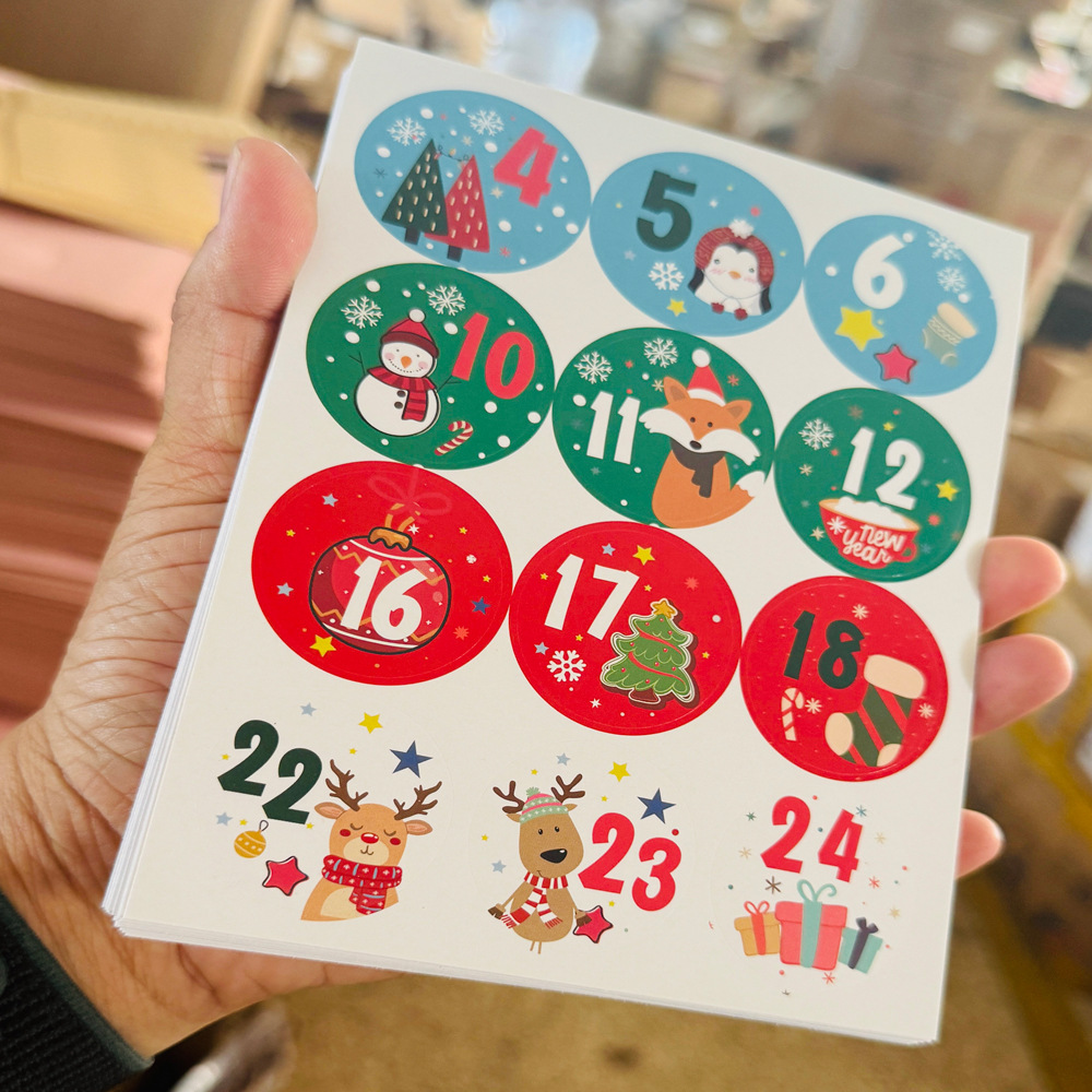 24 adesivi con numeri per cale - Advent Calendar Gift recensione e prezzo